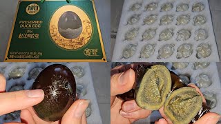 Costco Item Review Unboxing Preserved Duck Egg Century Eggs Taste Test