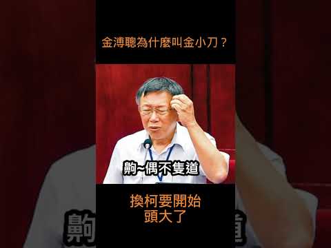 金溥聰為什麼叫金小刀？#shorts