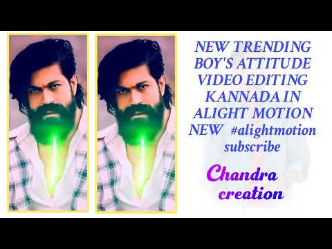 NEW TRENDING BOY'S ATTITUDE VIDEO EDITING KANNADA IN ALIGHT MOTION NEW  #alightmotion subscribe