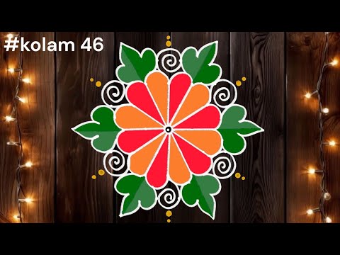 #46 diwali special colourful kolam designs 😍