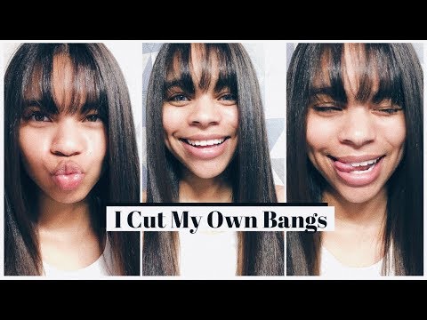 cutting my own bangs 💇🏾‍♀️✂️