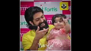 KGF Rocky Bhai Daughter Ayra Cute Baby😍😍#shorts #kgfchapter2 #kgf #rocky#Ayra#shorts#youtubeshorts