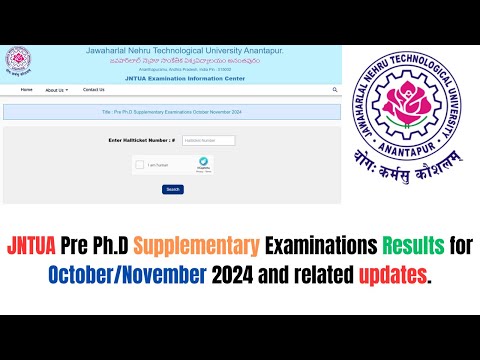 JNTUA Pre Ph.D Supplementary Results 2024 Declared – Check October/November Exam Results Now