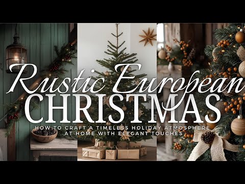 Rustic European Christmas: How to Craft a Timeless Holiday Atmosphere at Home with Elegant Touches🌲🪵