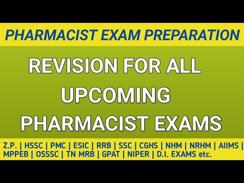 Pharmacist exam preparation | TNMRB | HSSC | ITBP ASI | MPPEB | PMC exam questions #pharmabullet