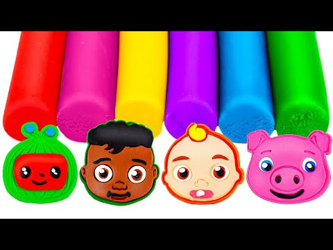 Create CoComelon JJ, Cody & Friends with PLAY DOH | Learn Colors | Preschool Toddler Learning Video