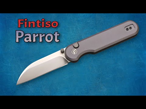 NEW Knife! Fintiso Parrot Sheepsfoot Budget Button Lock!