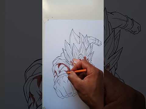 Colorindo Goku #Sayajin #anime #dbz