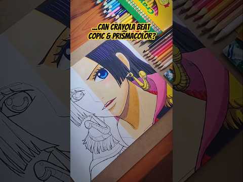 Cheap vs Expensive art supplies test | Crayola | marker & colored pencils #art #animeart #onepiece