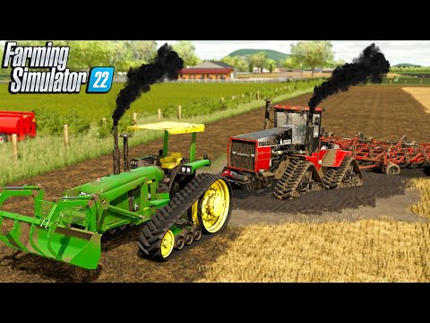 TRACTOR GETS STUCK DEEP IN MUD! RESCUE ATTEMPT (SURVIVAL FARMING)