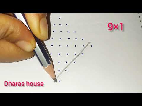 9×1simple kampi kolam design||dharas house||#5