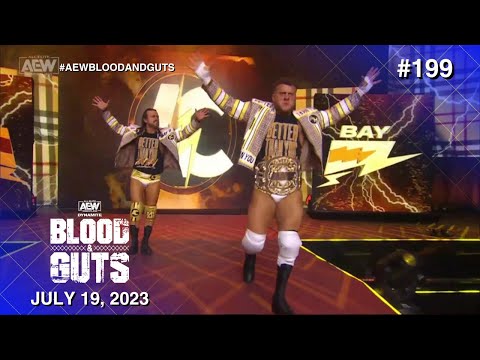 MJF & Adam Cole entrance with a theme song mash-up: AEW Dynamite ─ Blood & Guts, July 19, 2023