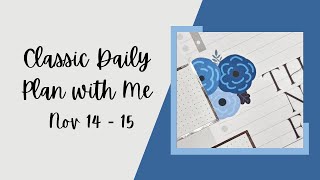 Classic Daily Plan with Me || Nov 14 - 15 || Jungle & Florals