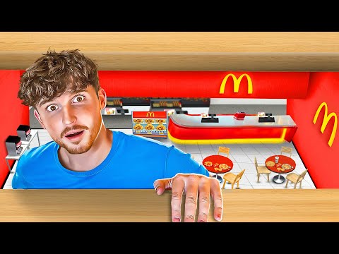 I Built a SECRET McDonalds Under My House.. (Roblox)