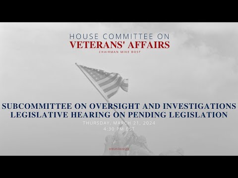 Subcommittee on Oversight and Investigations Legislative Hearing