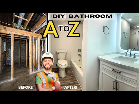 DIY Basement Bathroom Addition Timelapse ($7k in materials = $40k in Home Equity!)