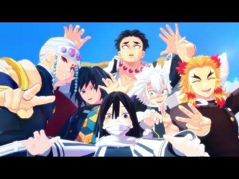 【Demon Slayer MMD】ROUTE 23【Sanemi🍃Giyu🌊Tengen💎Kyojuro🔥Obanai🐍Gyomei📿】