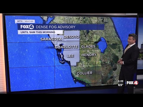 Dense Fog Advisory until 9AM for some areas of Southwest Florida