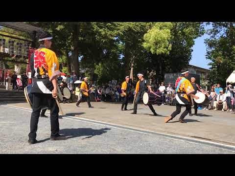 芥川高校和太鼓部　神服神社　2018　結