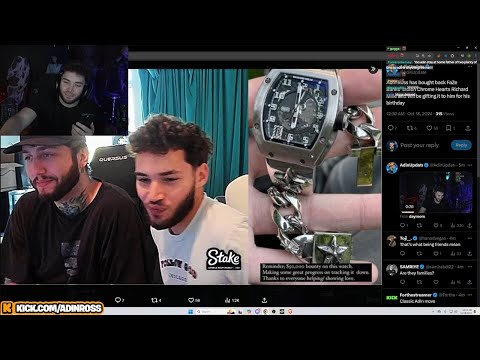 Adin Ross Makes FaZe Banks Tear Up After Getting Him Back His STOLEN Chrome Hearts Richard Mille