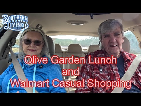 Olive Garden Lunch and Casual Walmart Shopping