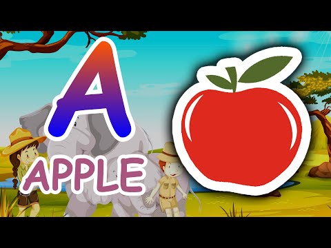 Children's ABC Learning | English Alphabet A for Apple | kids abcd video