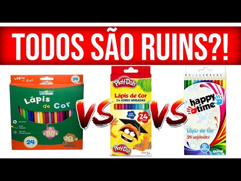 LÉO e LÉO X PLAY-DOH X HAPPY TIME | O MELHOR lápis de cor BARATO!