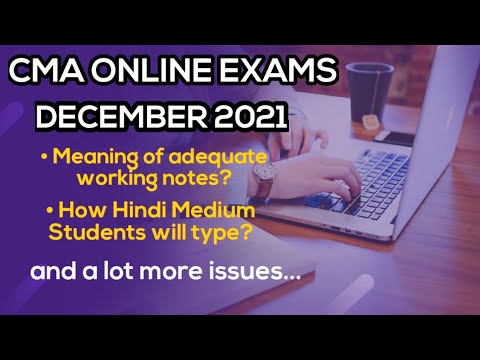 CMA Students Issues - Online Exam