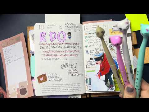 Chatty Plan with me PART 2: Hobonichi weeks mega and a6 techo