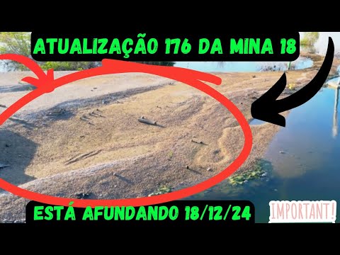 Atualização 176 da mina 18 da BRASKEM no Mutange | Maceió | Alagoas Brasil | visto de cima em 4K