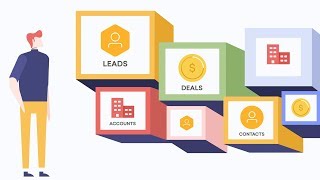 What are leads, contacts, accounts, and deals in Freshsales CRM?