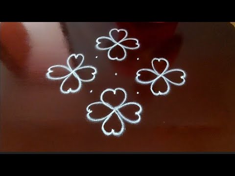 7*1 dots simple rangoli designs I margazhi kolam designs l thipkiyanchi rangoli l rangoli muggulu