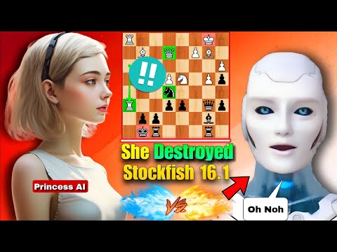 Brand New Chess AI DEFEATED Stockfish 16.1 By Sacrificing Her ROOK In The Kingside | Chess Strategy