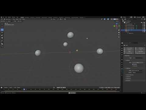 🌌 Gravitational Averaging Simulation in Blender 🌌