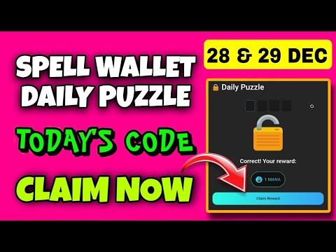 Spell Wallet Daily Puzzle Today 28 December | Spell Wallet Today Puzzle | Spell Wallet Secret Code