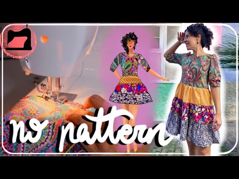 NO PATTERN bohemian remnant dress!