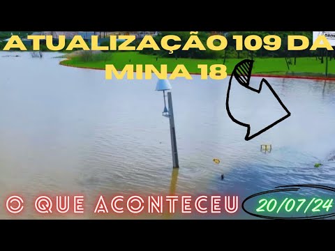 Atualização 109 da Mina 18 da Braskem no Mutange | Maceió | Alagoas Brasil | visto de cima em 4K