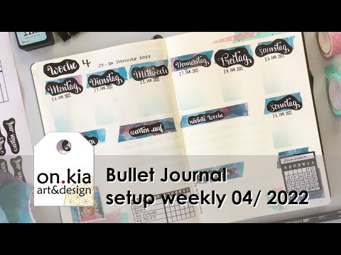 Setup Bullet Journal weeklyspread 04/2022