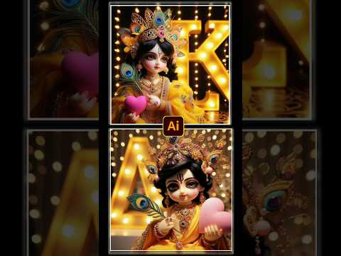 3D Ai krishna janmashtami Bing Image 2024 | janmashtami Bing image #shorts #aiphotoediting #bing