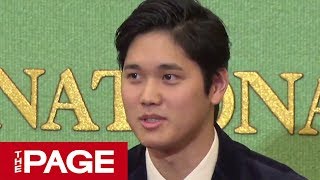 大リーグ新人王　大谷翔平選手が日本記者クラブで会見（2018年11月22日）