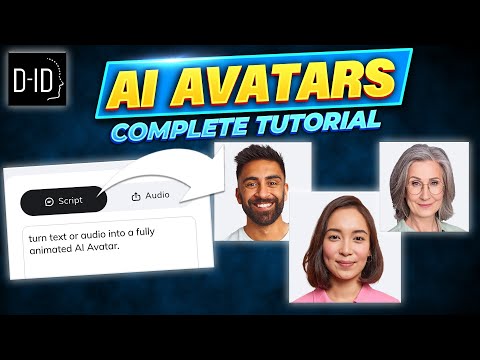 How to Make AI Avatars - D-ID Tutorial