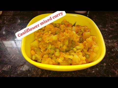 Cauliflower mixed curry 🤩#viralfood#cauliflower#mixedcurry#youtubevideo