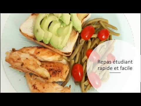 Repas étudiant en 4min: des escalopes à l'avocat🥑# avocado cutlets #short