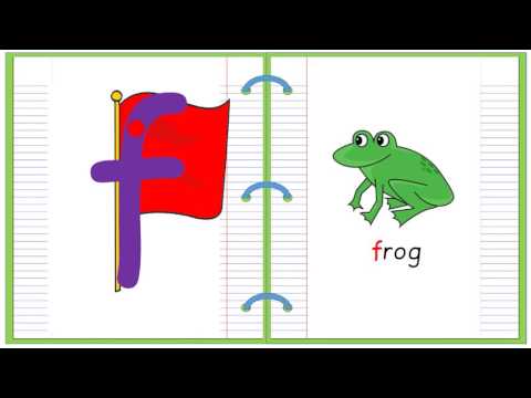 Lowercase Alphabet Letter F Learn to Read and Write