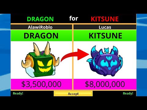 BLOX FRUITS: TRADING DRAGON FOR KITSUNE AND MORE!!