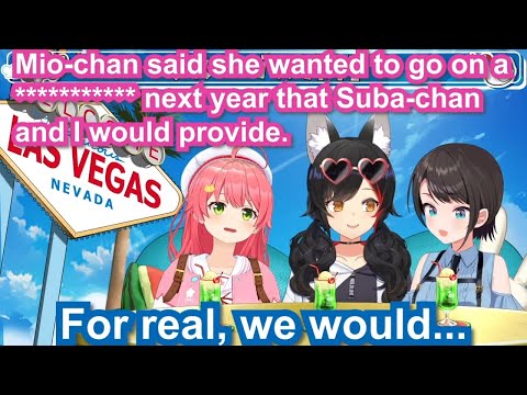 Ookami Mio talks about their next trip plans【Eng Sub MioSubaMiko Oozora Subaru Sakura Miko hololive】