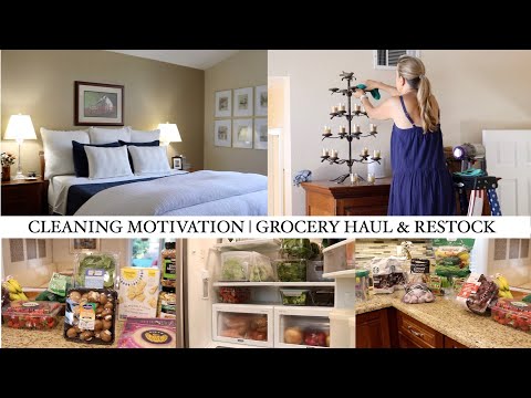 CLEANING MOTIVATION | GROCERIES | FRIDGE ORGANIZATION