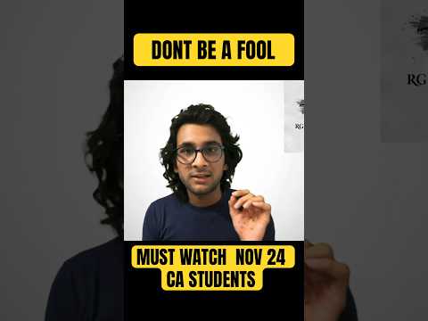 A Million Dollar guidance For CA NOV 24 Students #cafinal #camotovation