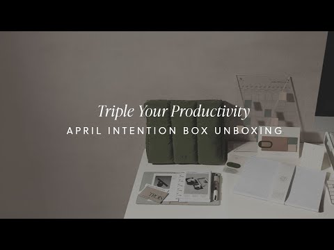 Planning In 3s | April Intention Box Unboxing | Cloth & Paper