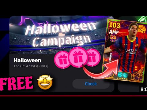 new halloween event 🤯🥵☠️ in efootball free messi☠️ halloween free players